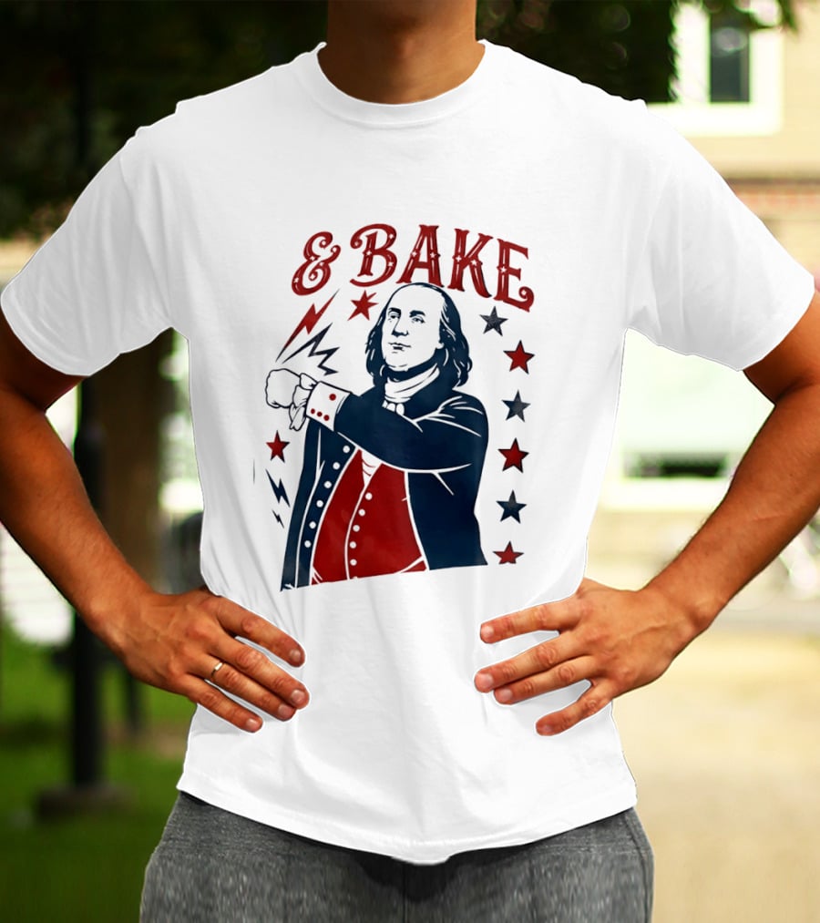 George Washington 4th Of July Bake American 250th Celebration T-Shirt