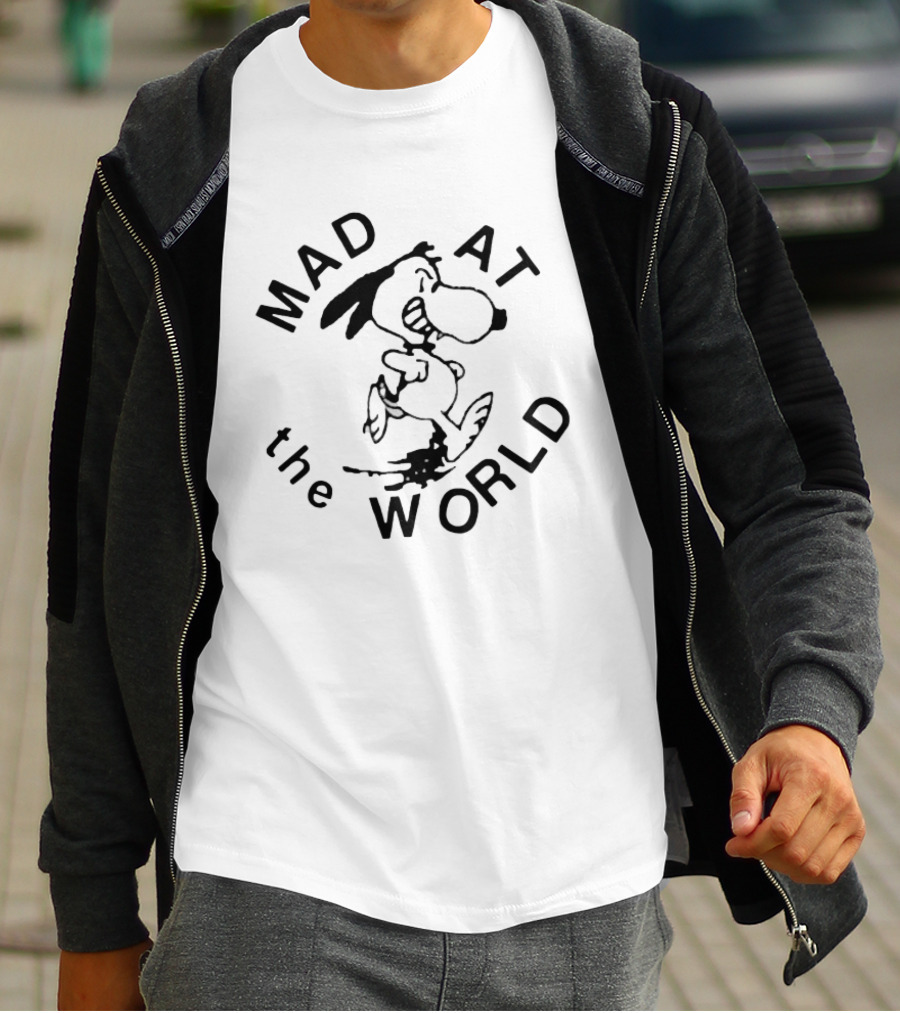 Snoopy Mad At The World Peanuts T-Shirt