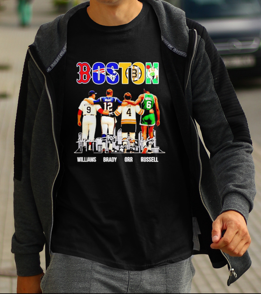 Boston Williams Brady Orr Russell Sports Legends T-Shirt