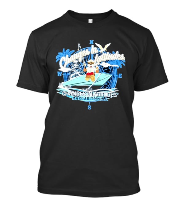 Buc Ee's Margaritaville Changes In Latitudes Tropical Boat Adventure T-Shirt