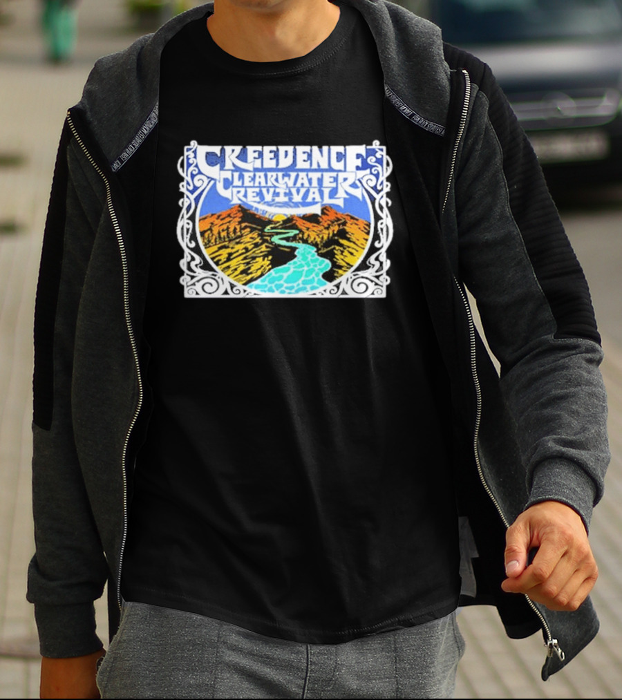 Creedence Clearwater Revival Retro Scenic Landscape T-Shirt