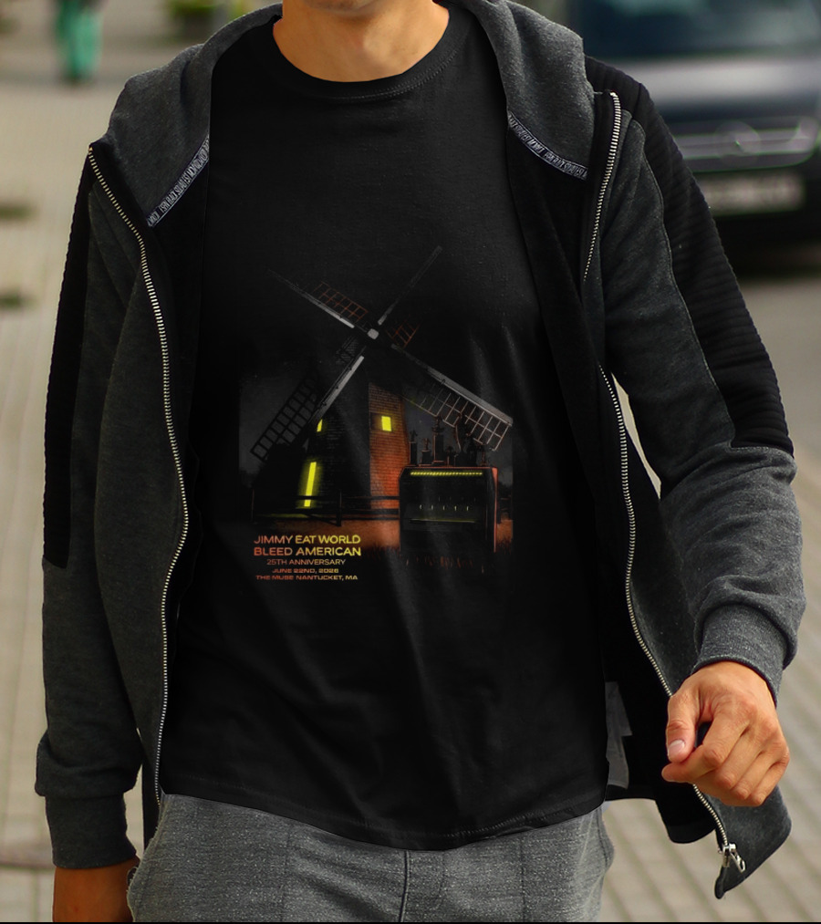 Jimmy Eat World Bleed American 25th Anniversary June 22 2026 The Muse Nantucket MA T-Shirt