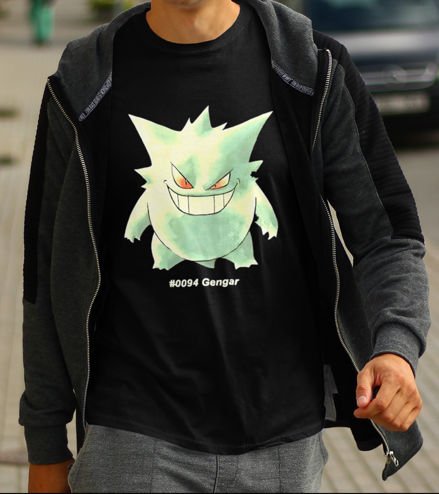 Gengar Pokemon 0094 Shadow Pokemon Ghost Type T-Shirt