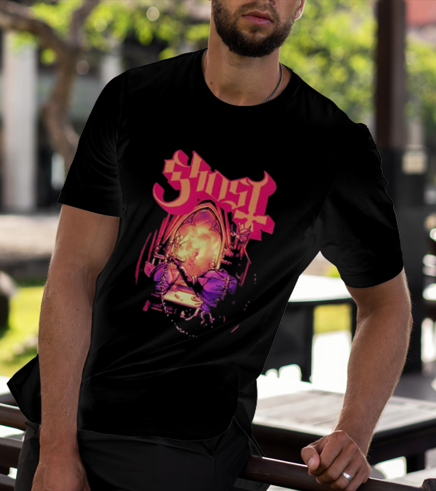 Ghost Band Summer 2026 Exclusive Dressing Room Gothic Mirror T-Shirt