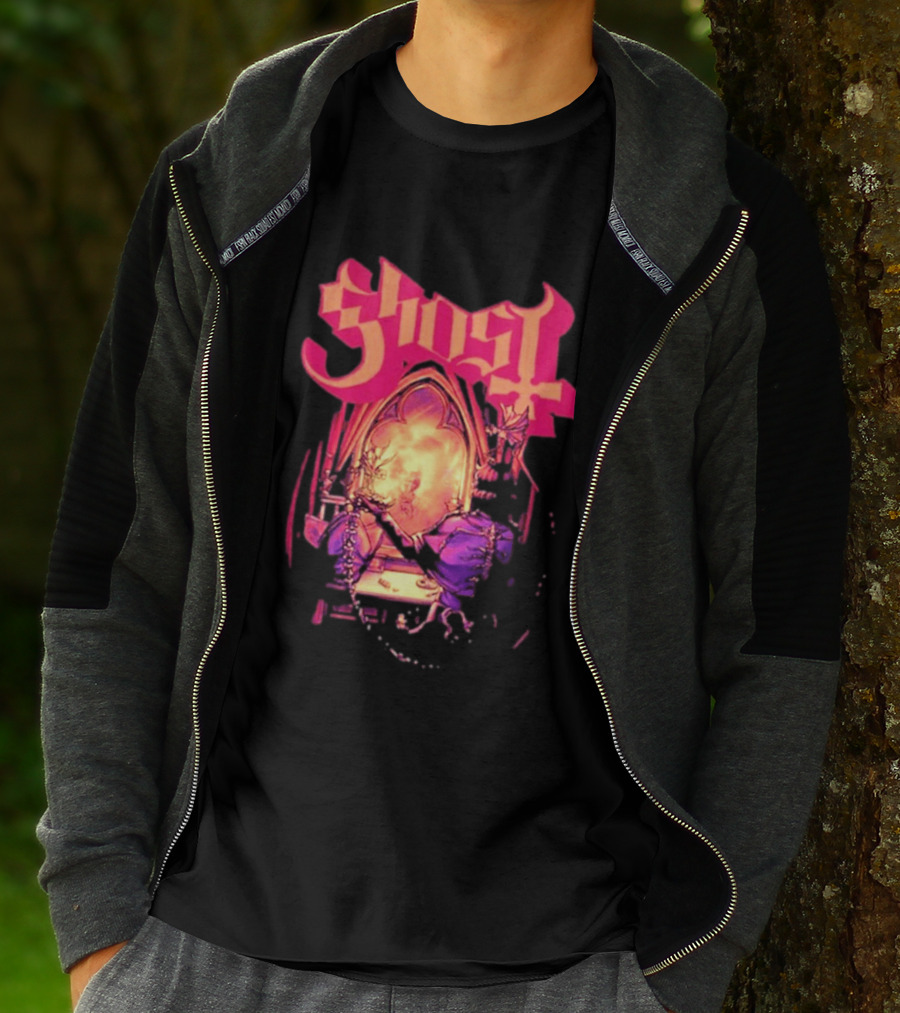 Ghost Band Summer 2026 Exclusive Dressing Room Gothic Mirror T-Shirt