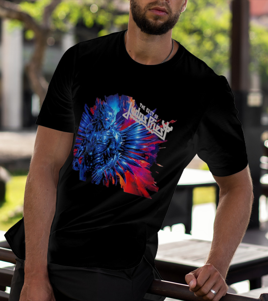 Judas Priest The Best Of 2026 New Album Robotic Blue Warrior T-Shirt