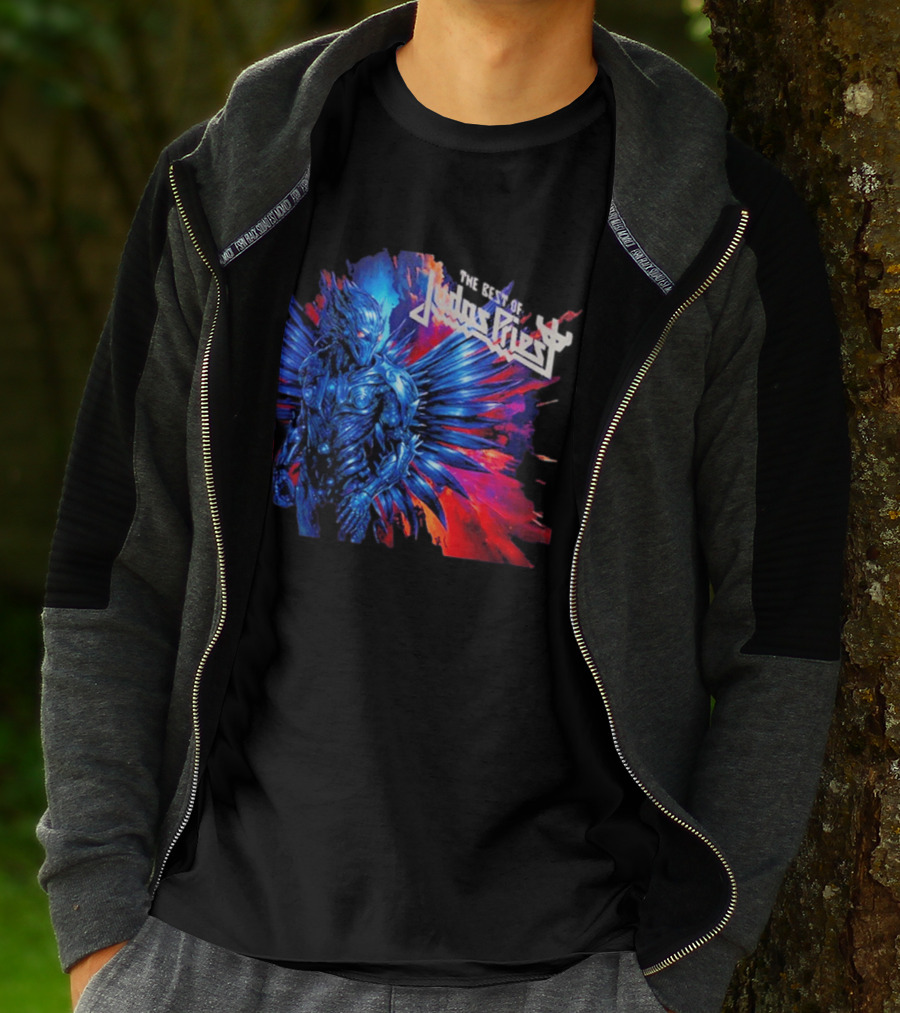 Judas Priest The Best Of 2026 New Album Robotic Blue Warrior T-Shirt