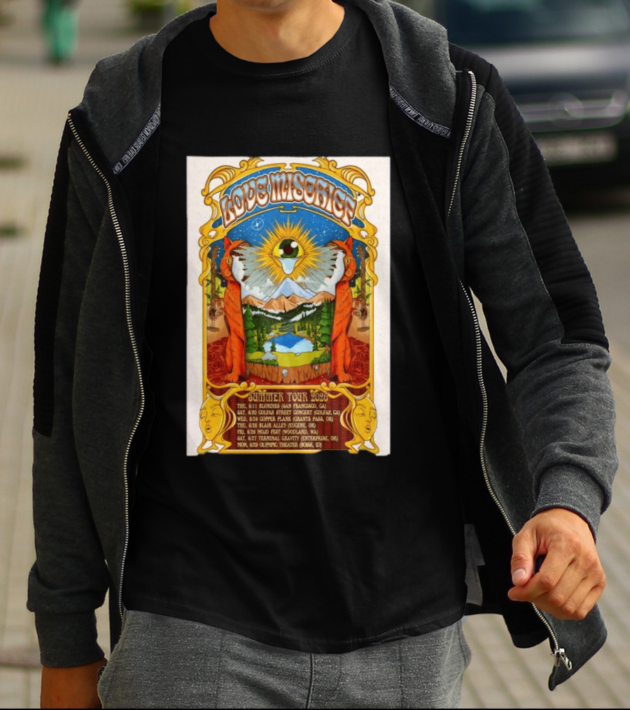Love Mischief Summer Tour 2026 Dates And Venues Psychedelic T-Shirt