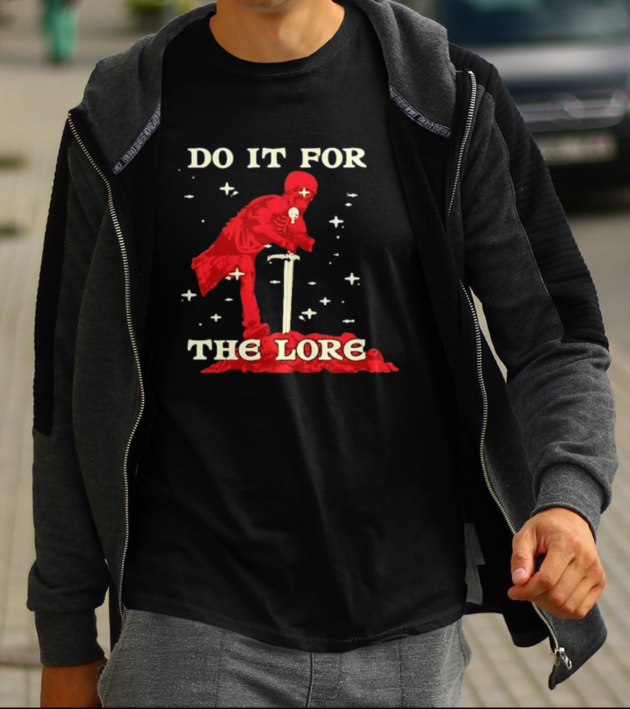 Skeleton Knight Do It For The Lore Adventure Gaming Fantasy T-Shirt