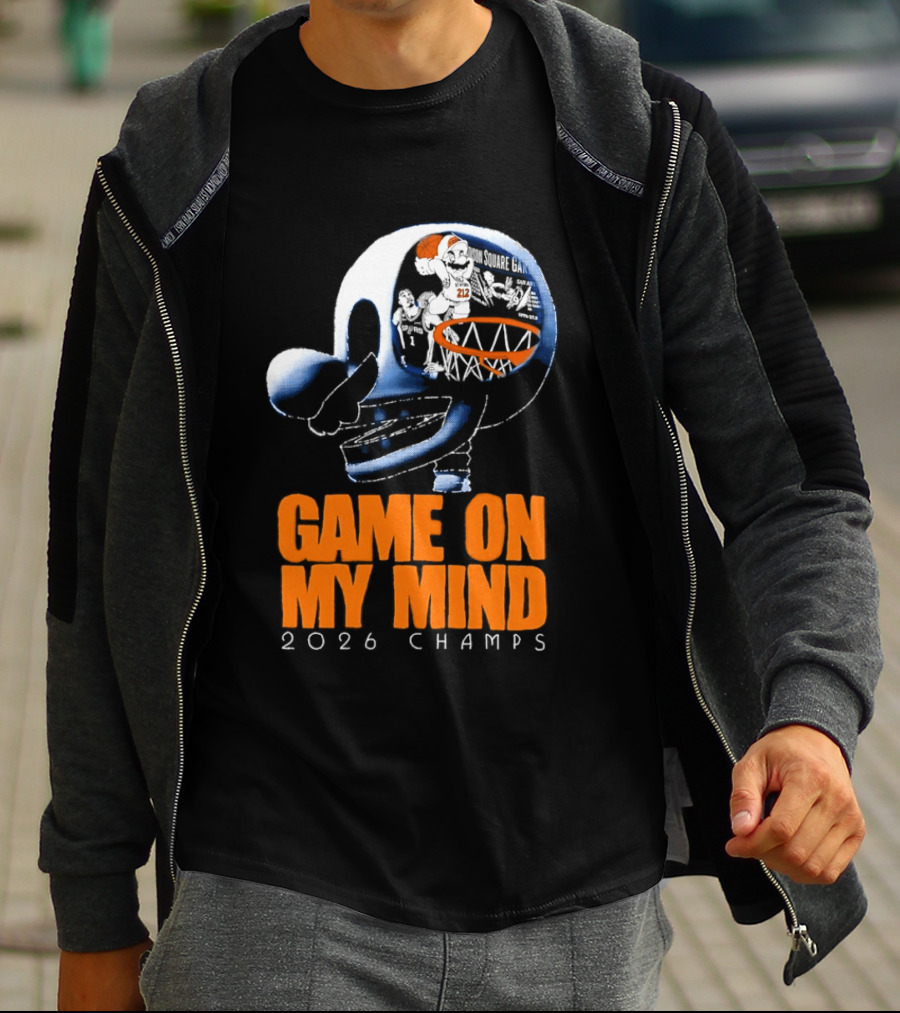 NY Knicks Mario Game On My Mind 2026 Champs T-Shirt