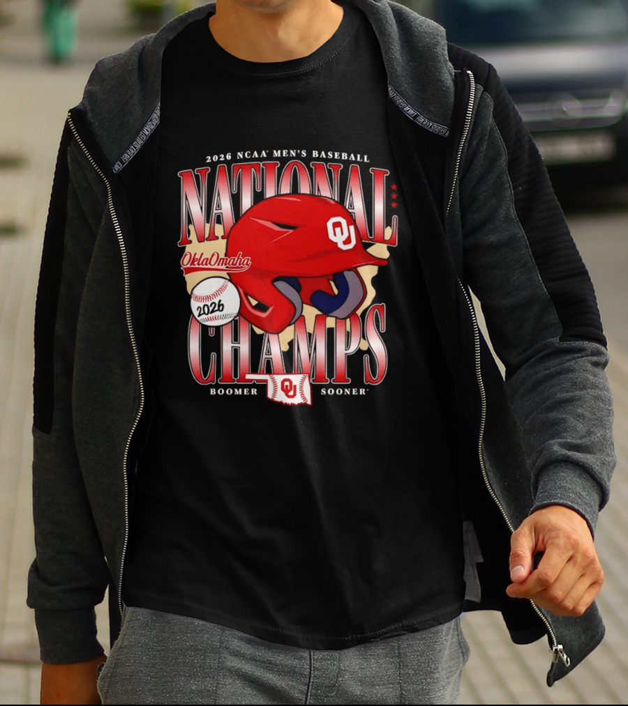 2026 NCAA Men's Baseball National Champs Oklahoma Sooners OklaOmaha Boomer T-Shirt