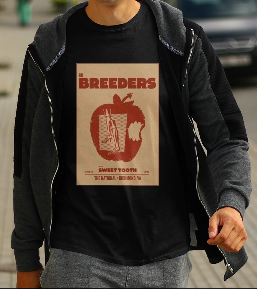 The Breeders Sweet Tooth June 22 2026 Richmond The National T-Shirt
