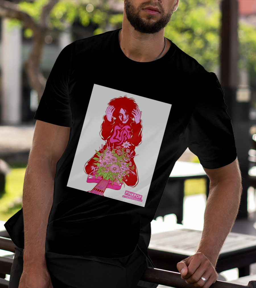 The Cure Pinkpop Festival Landgraaf Netherlands 20 June 2026 Exclusive Flowers And Guitar T-Shirt