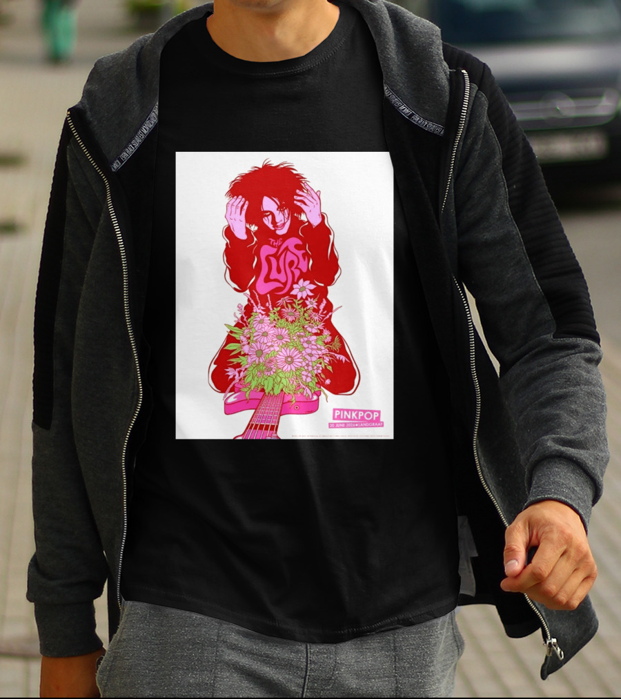 The Cure Pinkpop Festival Landgraaf Netherlands 20 June 2026 Exclusive Flowers And Guitar T-Shirt