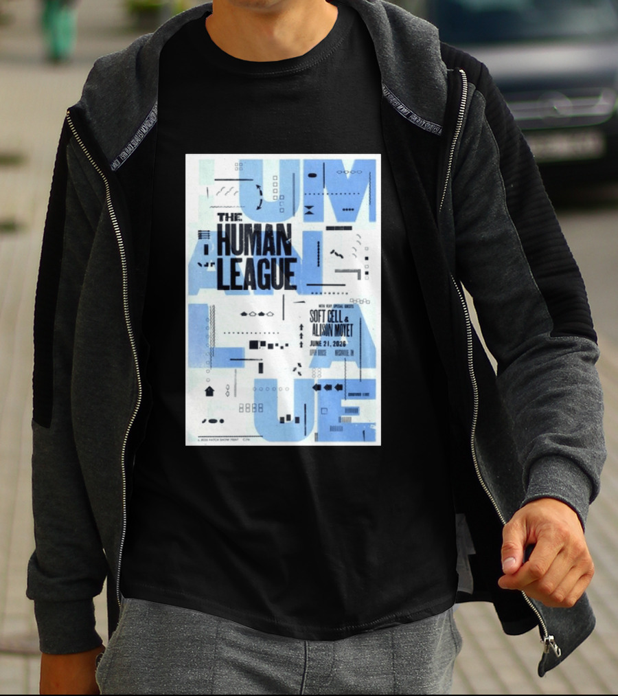 The Human League Soft Cell Alison Moyet June 21 2026 Nashville T-Shirt