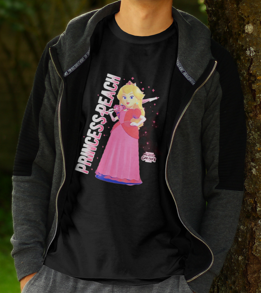 Super Mario Galaxy Movie Princess Peach Colorful Adventure T-Shirt