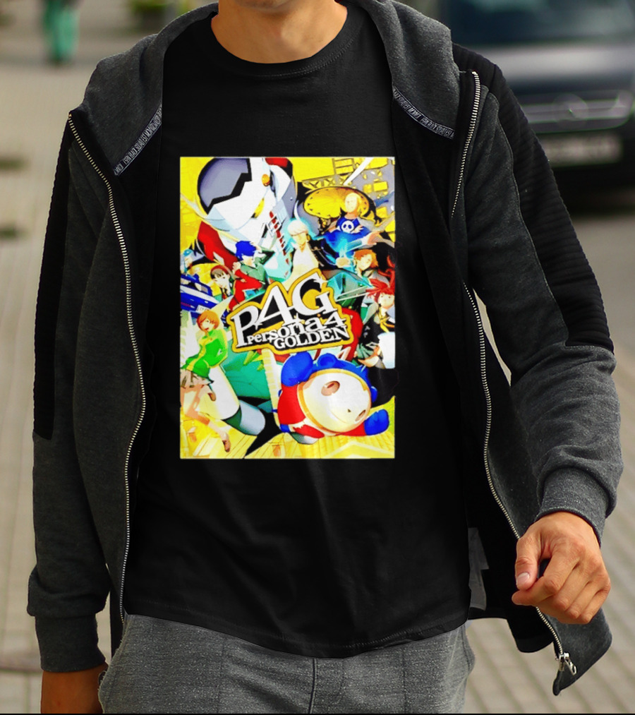 Persona 4 Golden P4G Main Cast Izanagi Teddie Kanji Naoto Chie Yosuke Yukiko Margaret T-Shirt