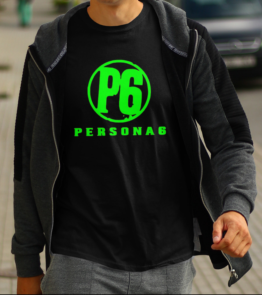 Persona 6 P6 Gaming Series Retro Green T-Shirt
