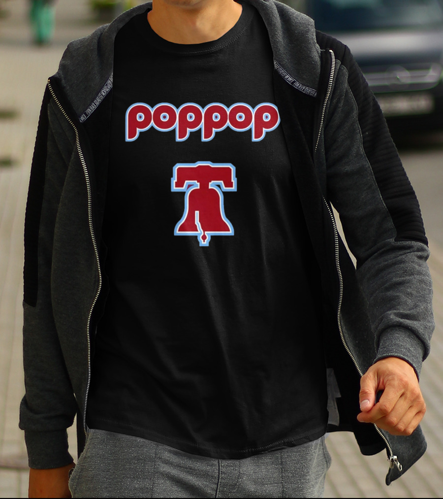 Philadelphia Phillies Poppop Liberty Bell MLB 2026 T-Shirt