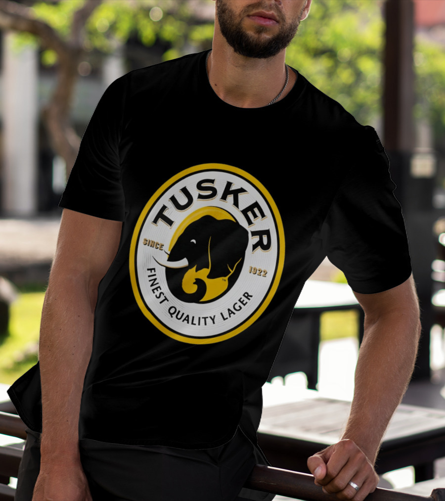Tusker Elephant Finest Quality Lager Since 1922 T-Shirt