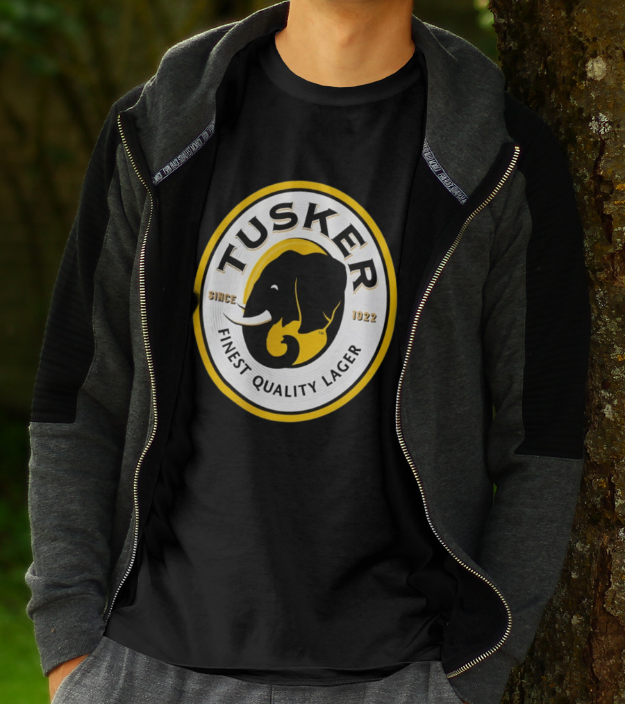 Tusker Elephant Finest Quality Lager Since 1922 T-Shirt