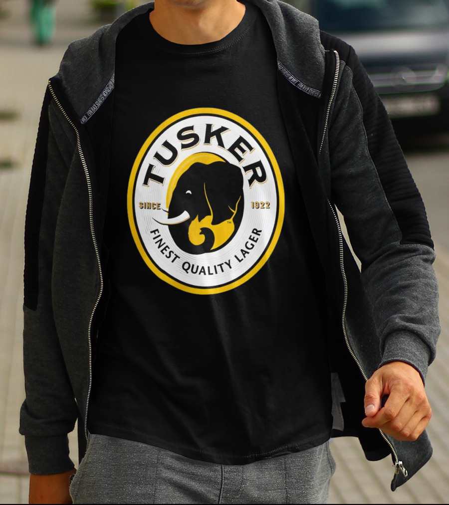 Tusker Elephant Finest Quality Lager Since 1922 T-Shirt