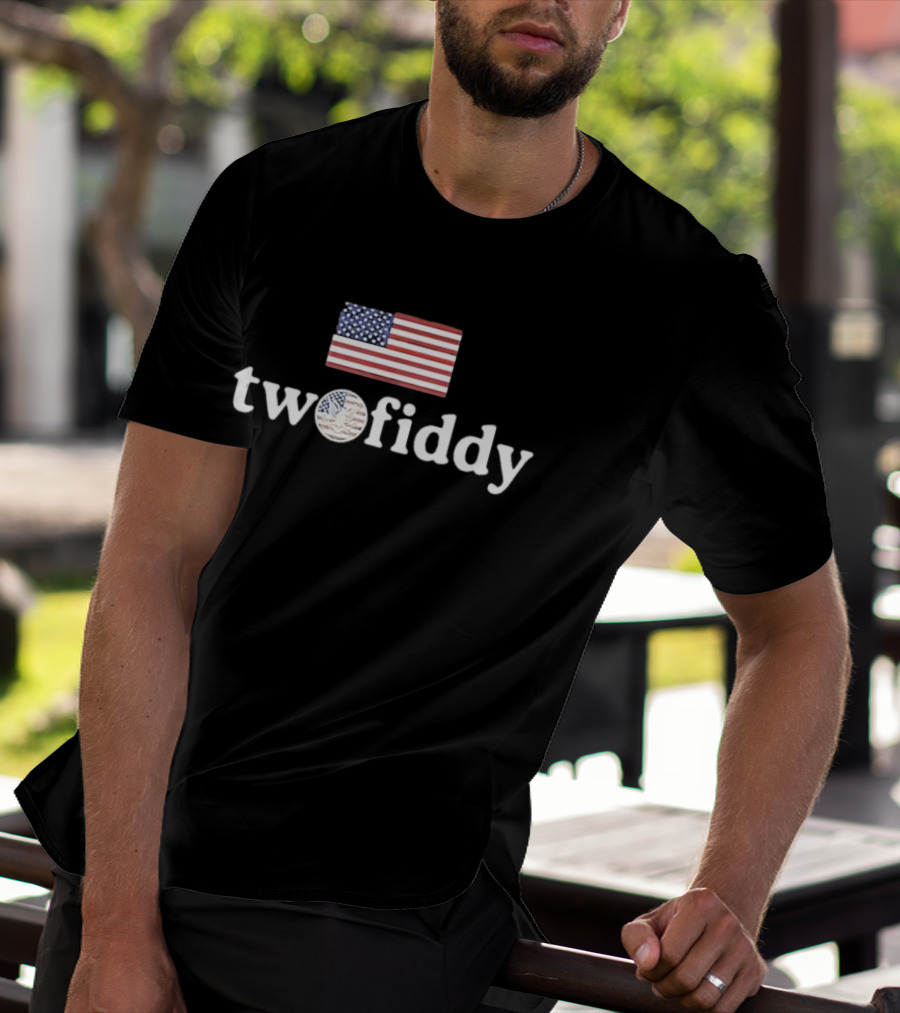 Two Fiddy American Flag Independence Celebration T-Shirt