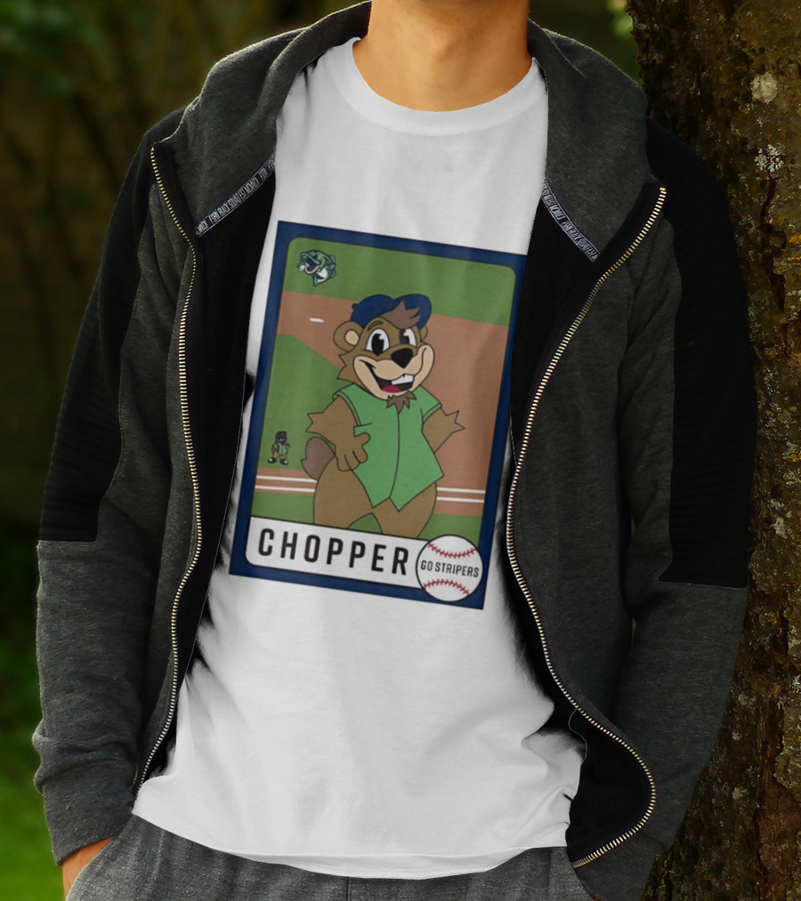 Chopper Gwinnett Stripers Baseball Card Go Stripers T-Shirt