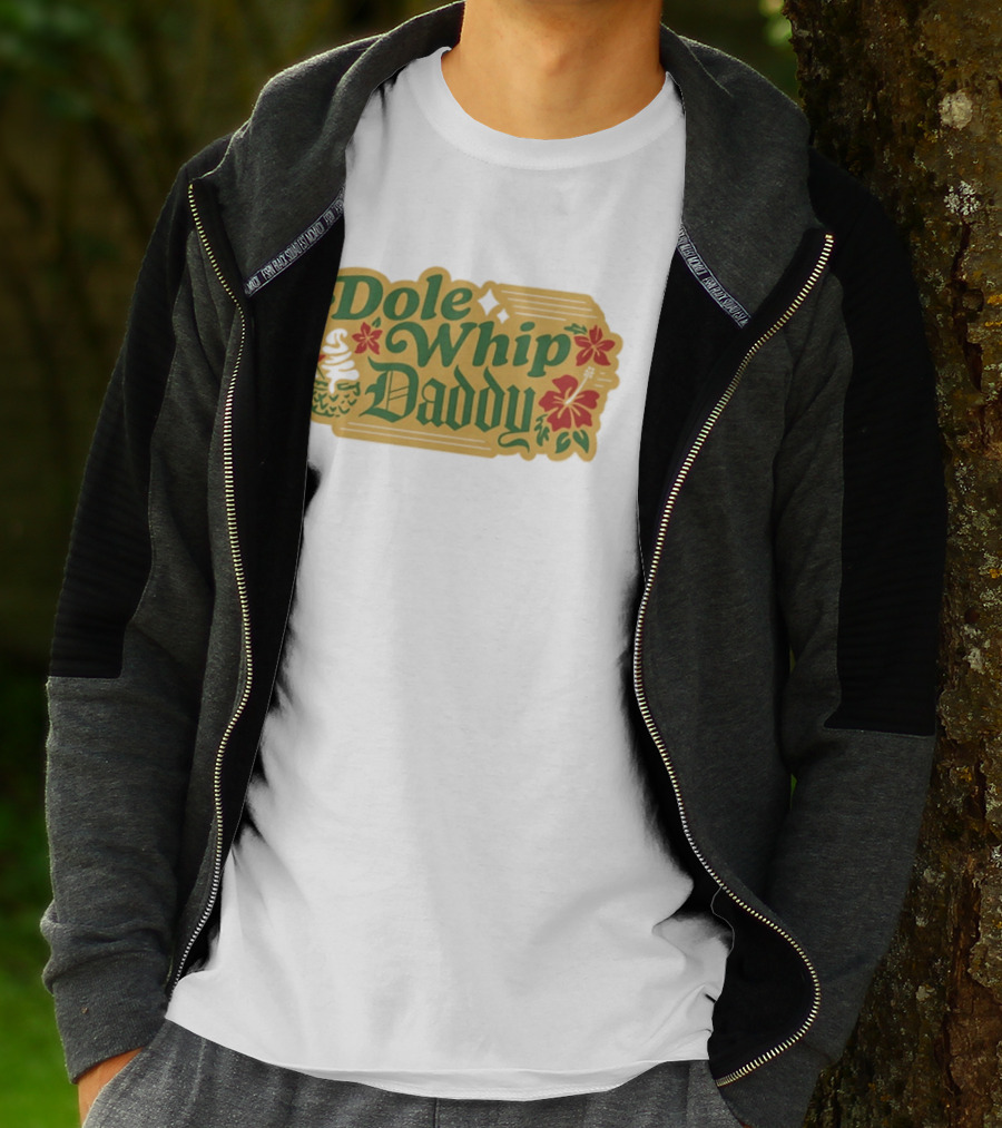 Dole Whip Daddy Pineapple Tropical Flowers Vacation T-Shirt