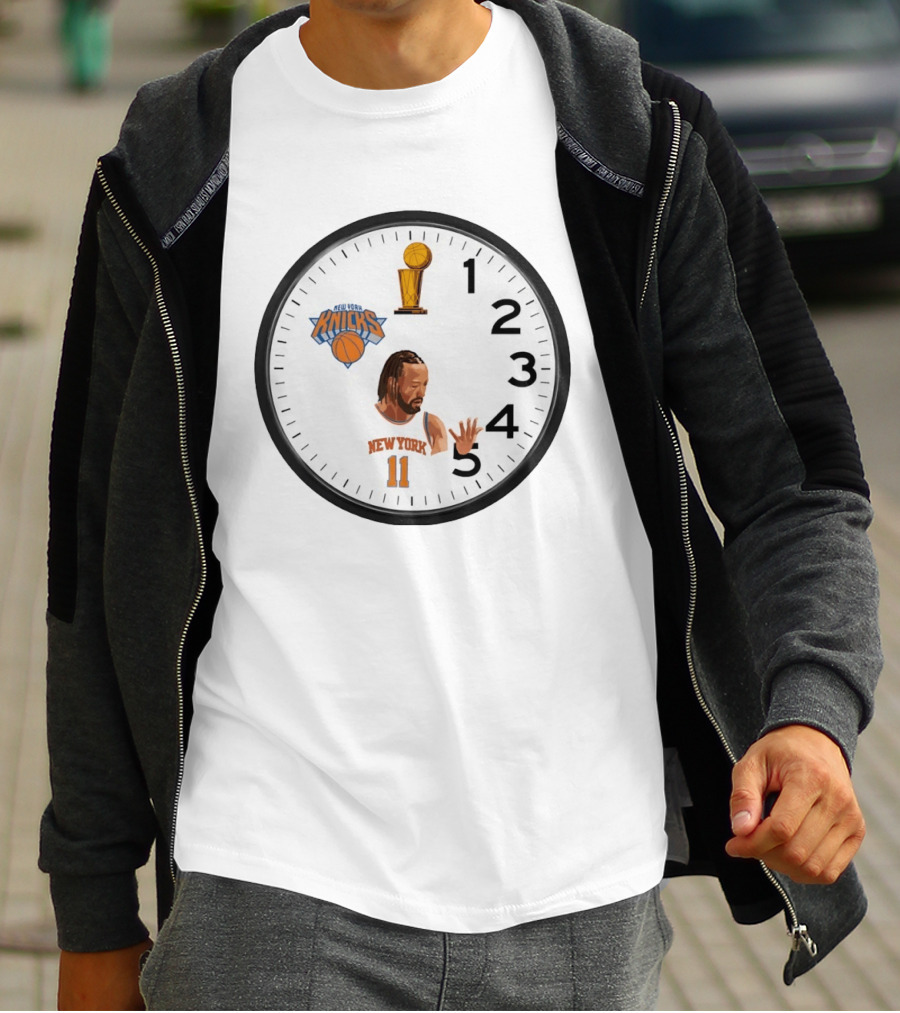 Knicks In 5 Jalen Brunson New York Time Basketball Trophy T-Shirt