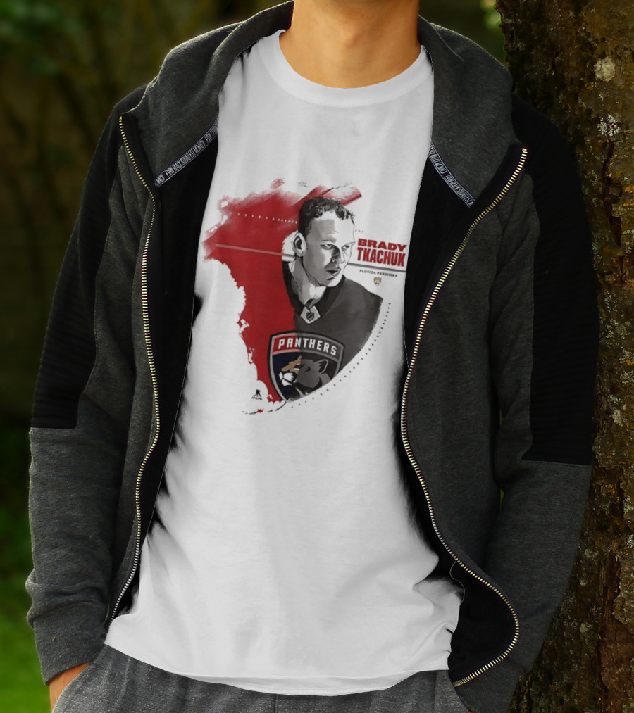 Florida Panthers Brady Tkachuk Portrait State Of Florida T-Shirt