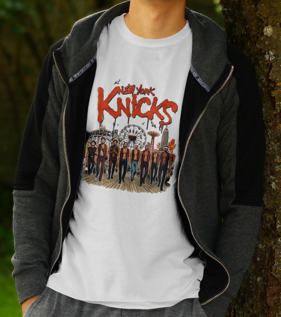 New York Knicks The Warriors Coney Island Gang Ferris Wheel Empire State Building T-Shirt