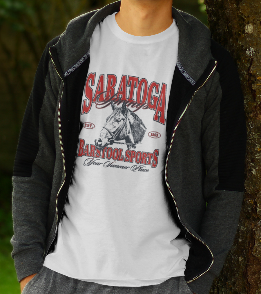 Saratoga Springs Barstool Sports Horse Racing 2026 Your Summer Place T-Shirt