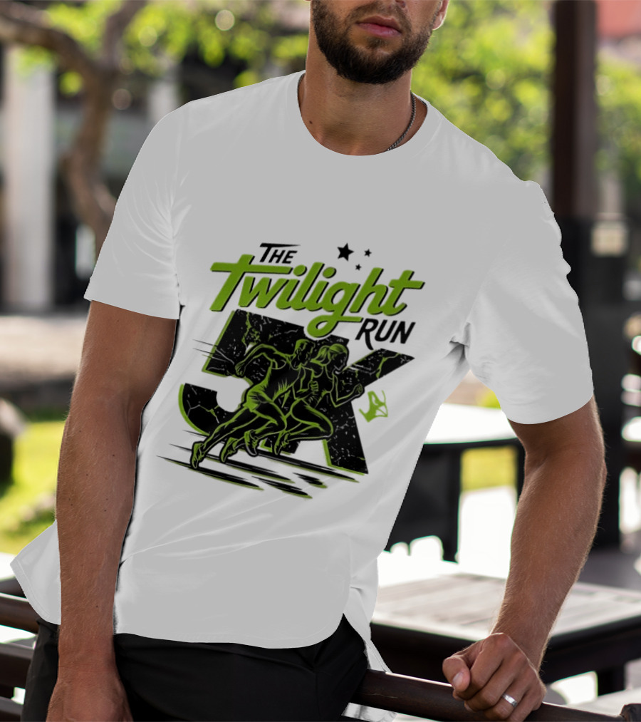 The Twilight Run 5K Runners And Stars Night Race Event T-Shirt