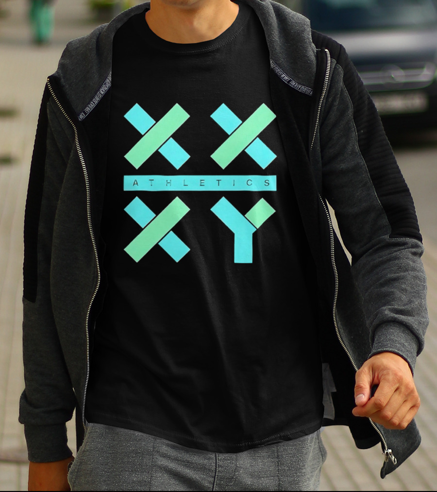 Athletics X Y Geometric Shapes Sports Abstract T-Shirt