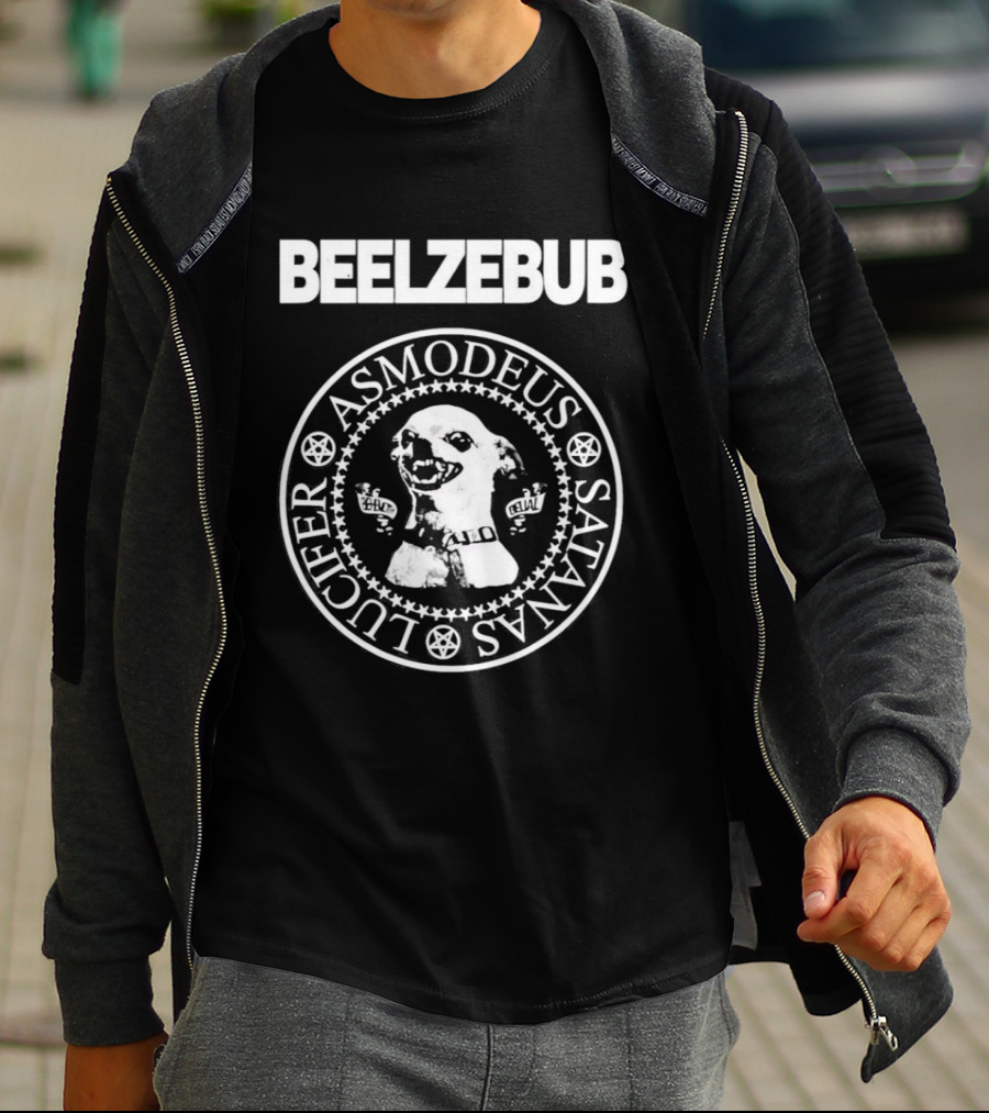 Beelzebub Asmodeus Satanas Lucifer Dog Face Seal T-Shirt