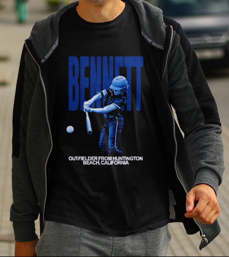 Bennett Outfielder Huntington Beach California Baseball Player T-Shirt