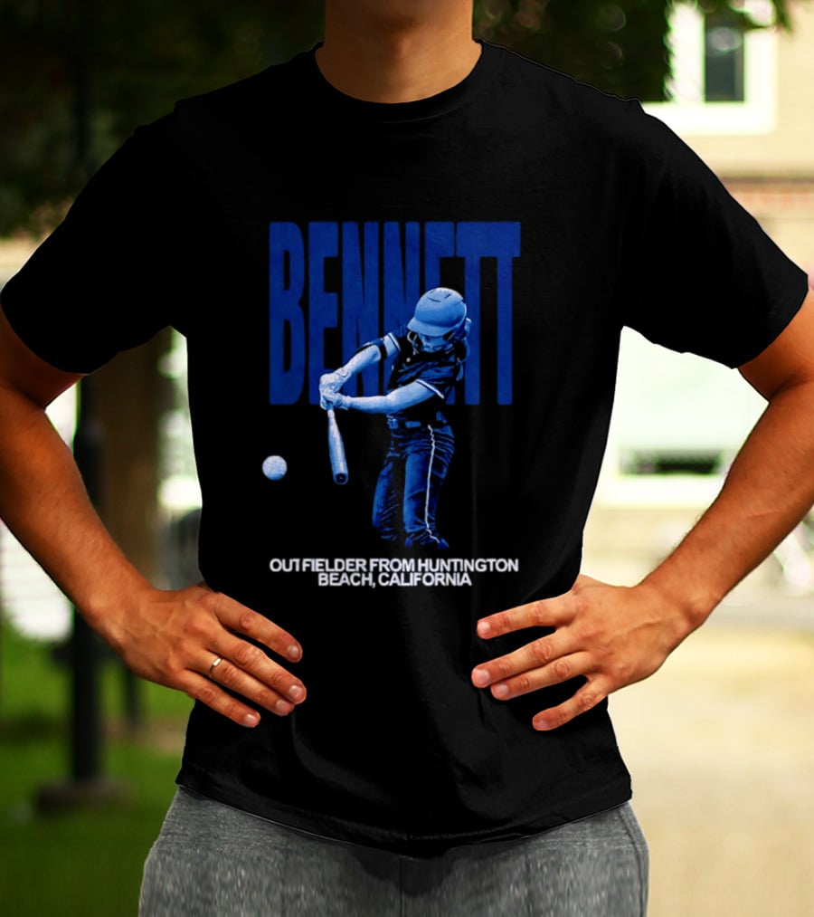 Bennett Outfielder Huntington Beach California Baseball Player T-Shirt