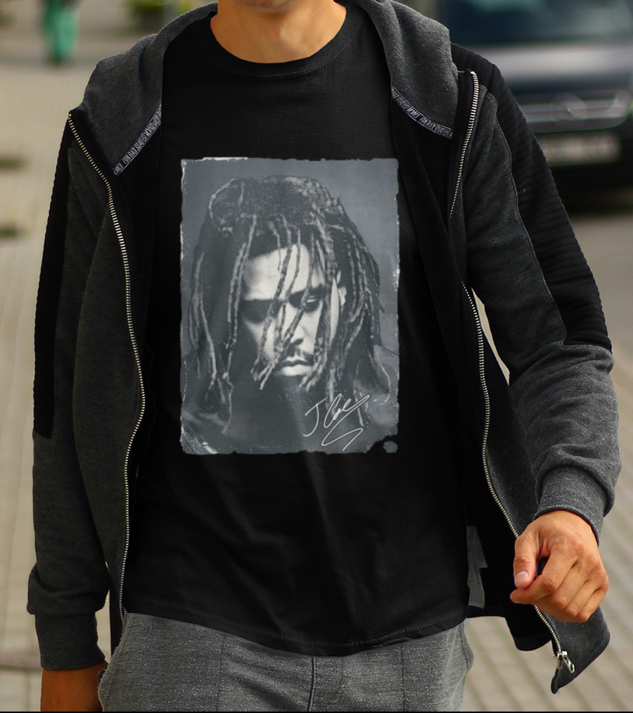 J Cole 2023 Concert Portrait Signature T-Shirt