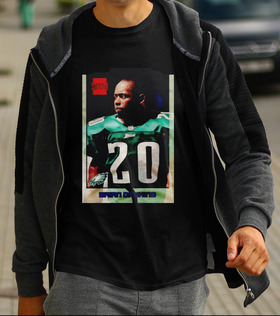 Brian Dawkins Philadelphia Eagles Stack 20 Trading Card T-Shirt