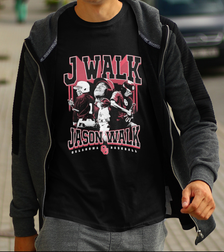 J Walk Jason Walk Oklahoma Baseball OU Sooners T-Shirt