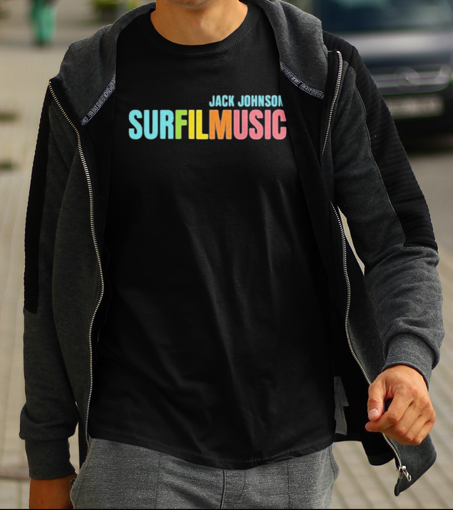 Jack Johnson Surfilmusic Tour 2026 Colorful Festival Event T-Shirt