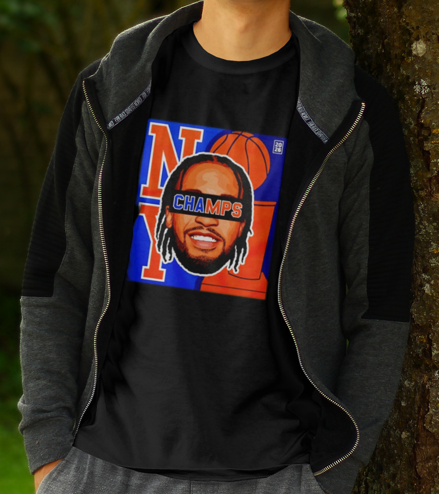 Jalen Brunson New York Knicks 2026 Champs Big Head NBA Basketball T-Shirt