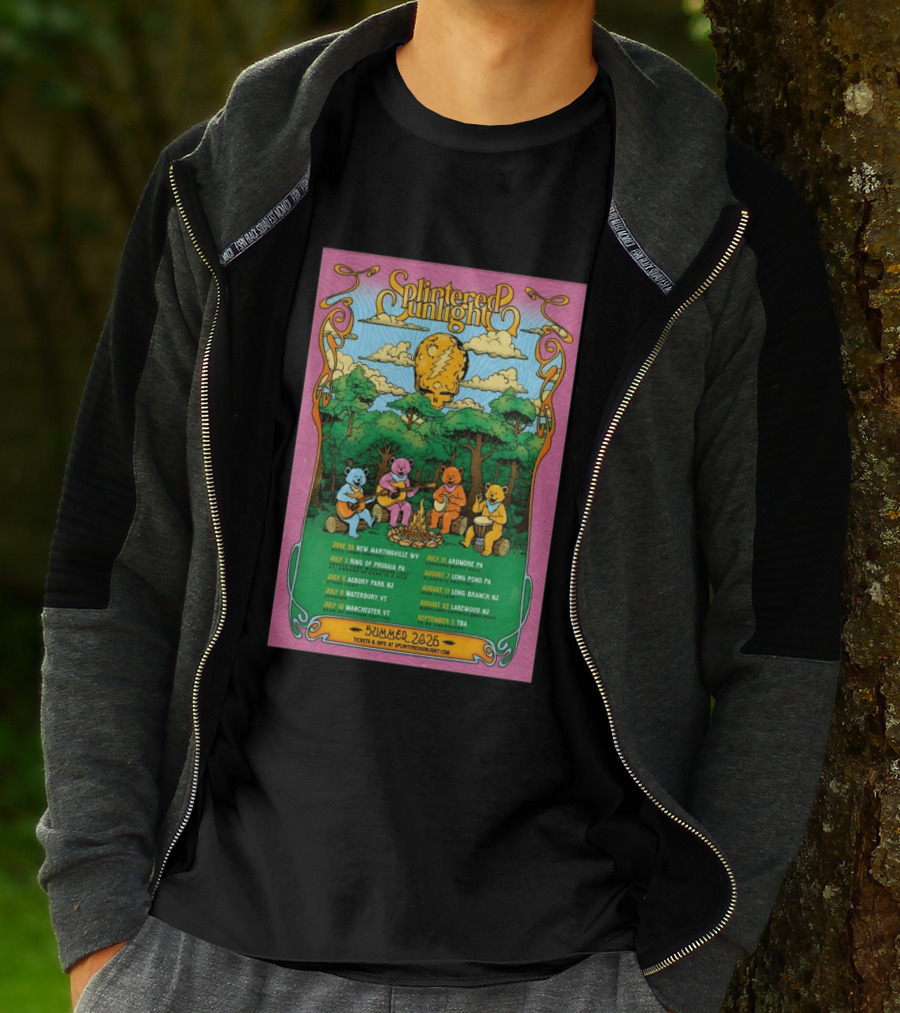 Splintered Sunlight Summer 2026 Tour New Martinsville King Prussia Asbury Waterbury Manchester Ardmore Long Pond Branch Lakewood T-Shirt