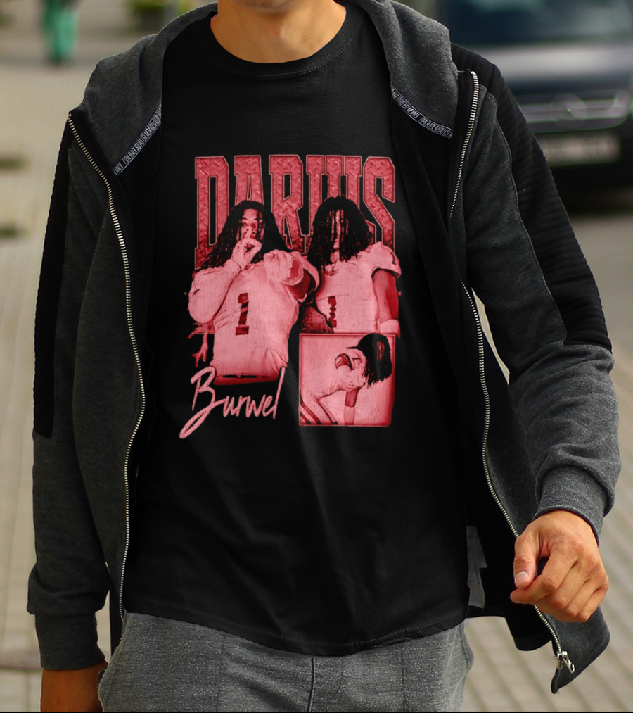 Darius Burwell Football Player Athlete Sports Number 1 T-Shirt