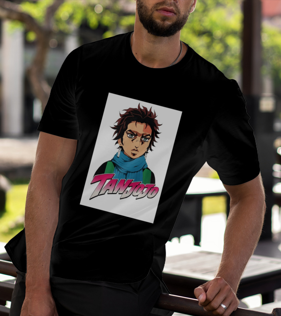 Tan JoJo Anime Manga Character Fusion T-Shirt