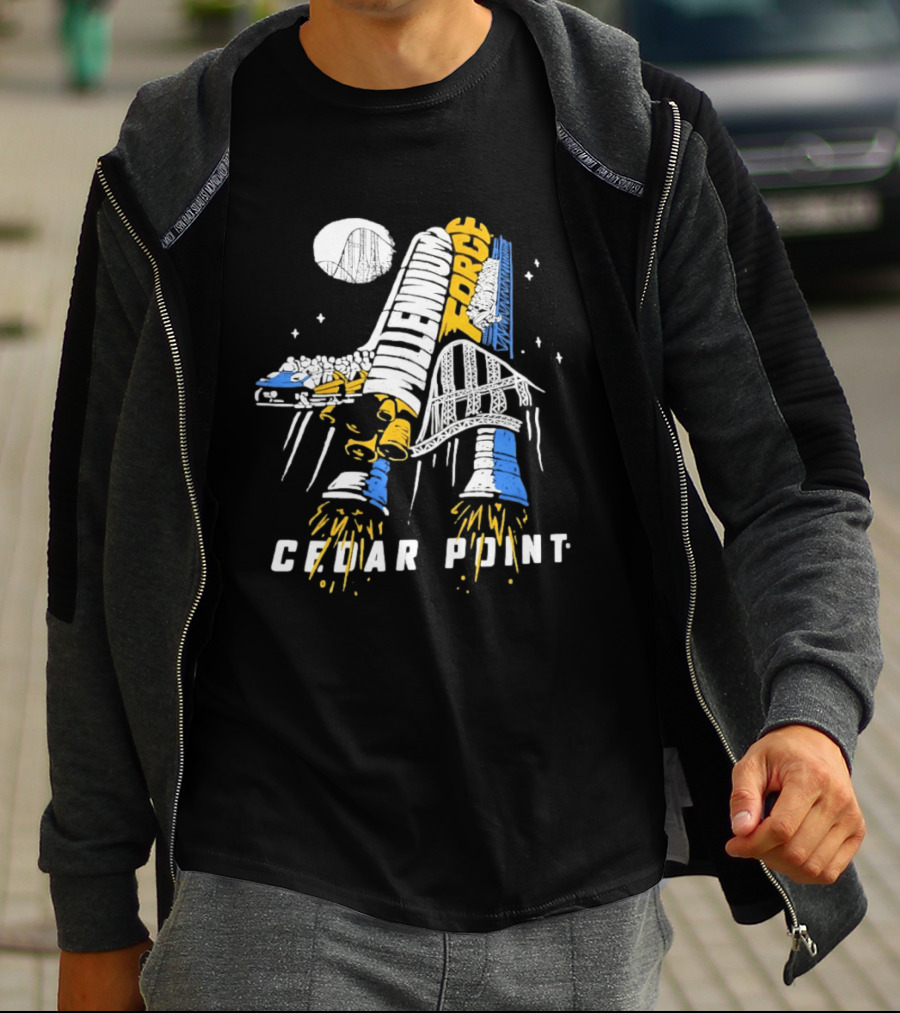Millennium Force Roller Cedar Point Ride Adventure T-Shirt