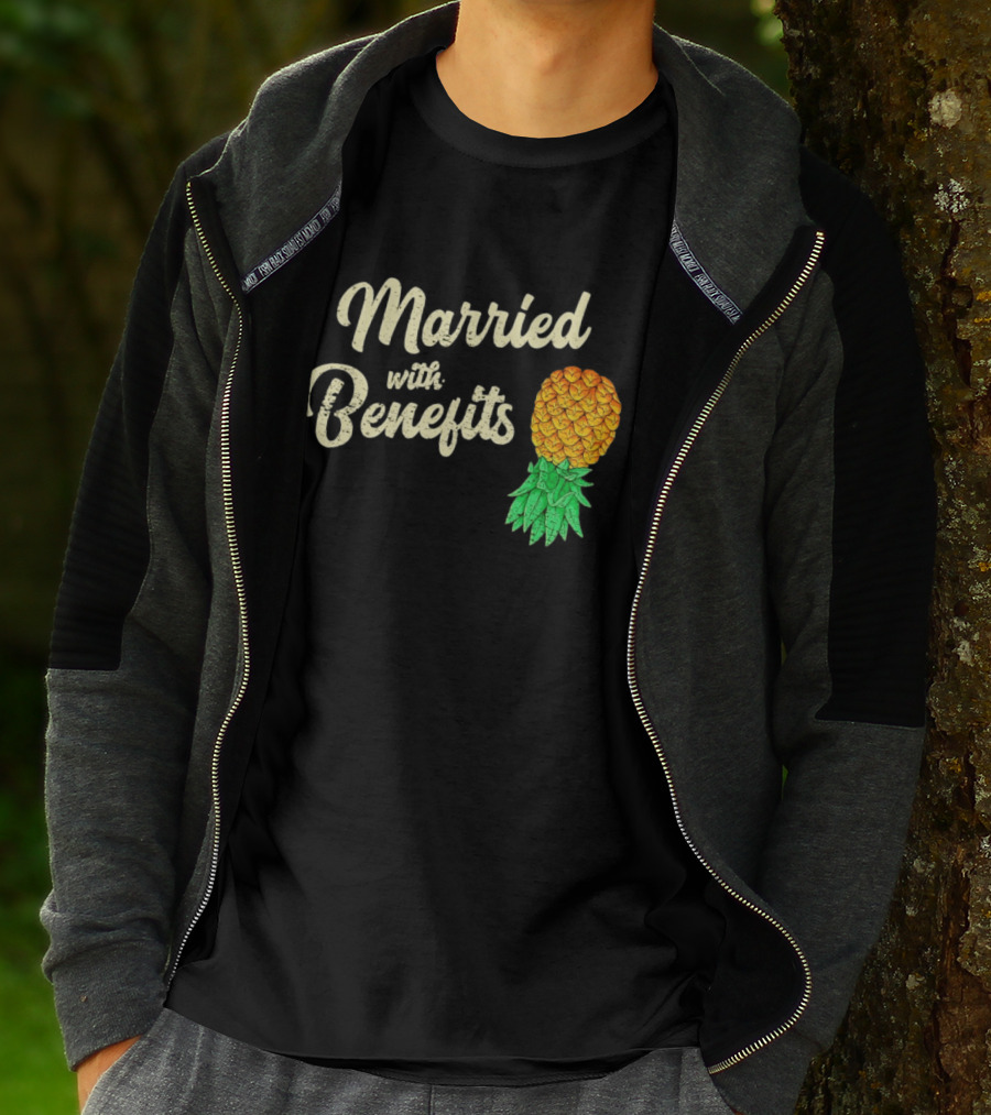 Married With Benefits Upside Down Pineapple Subtle Swinger T-Shirt