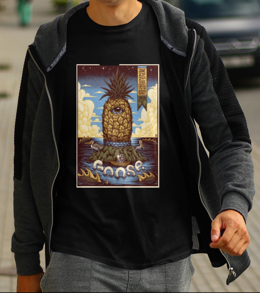 Goose June 23 24 2026 Firefly Distillery North Charleston SC Pineapple Eye Fantasy T-Shirt