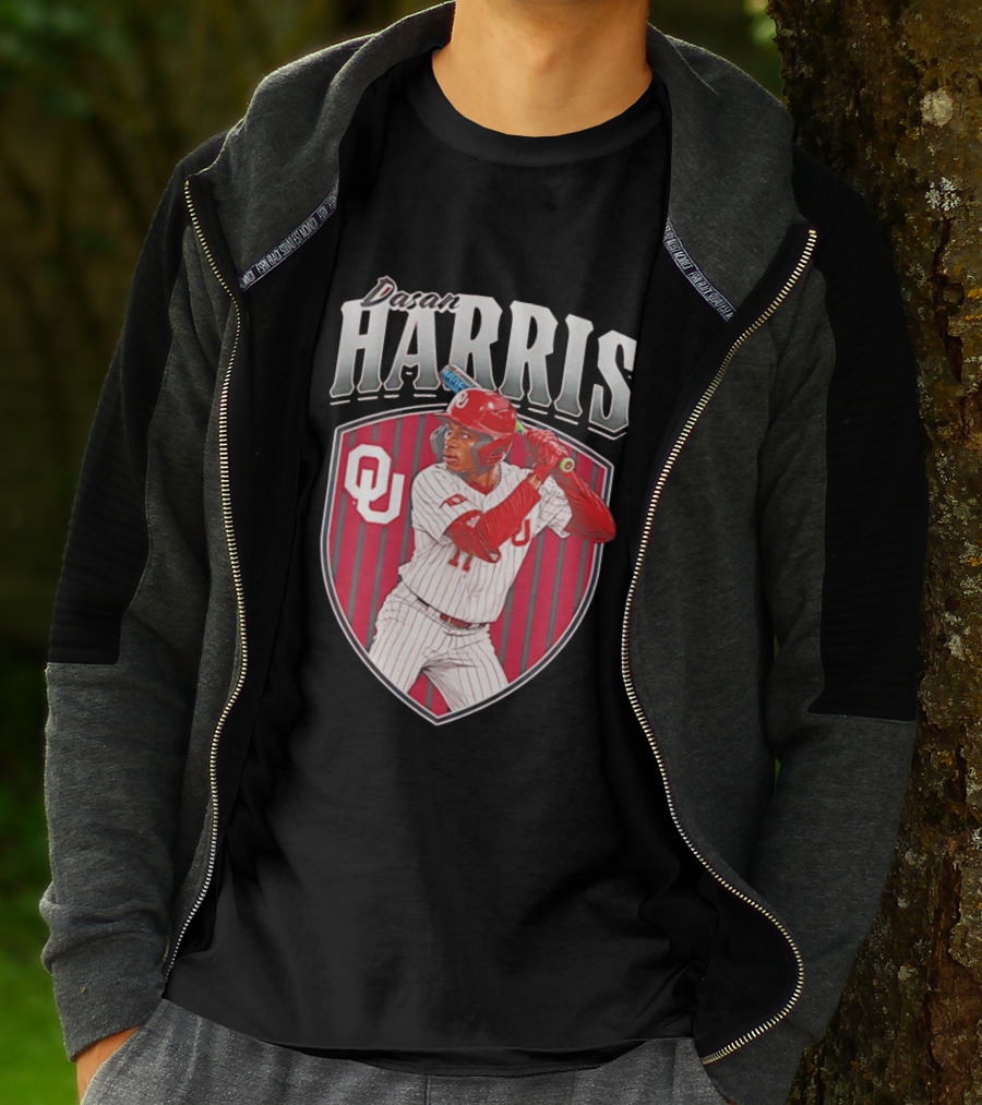 Dasan Harris Oklahoma Sooners Baseball OU T-Shirt